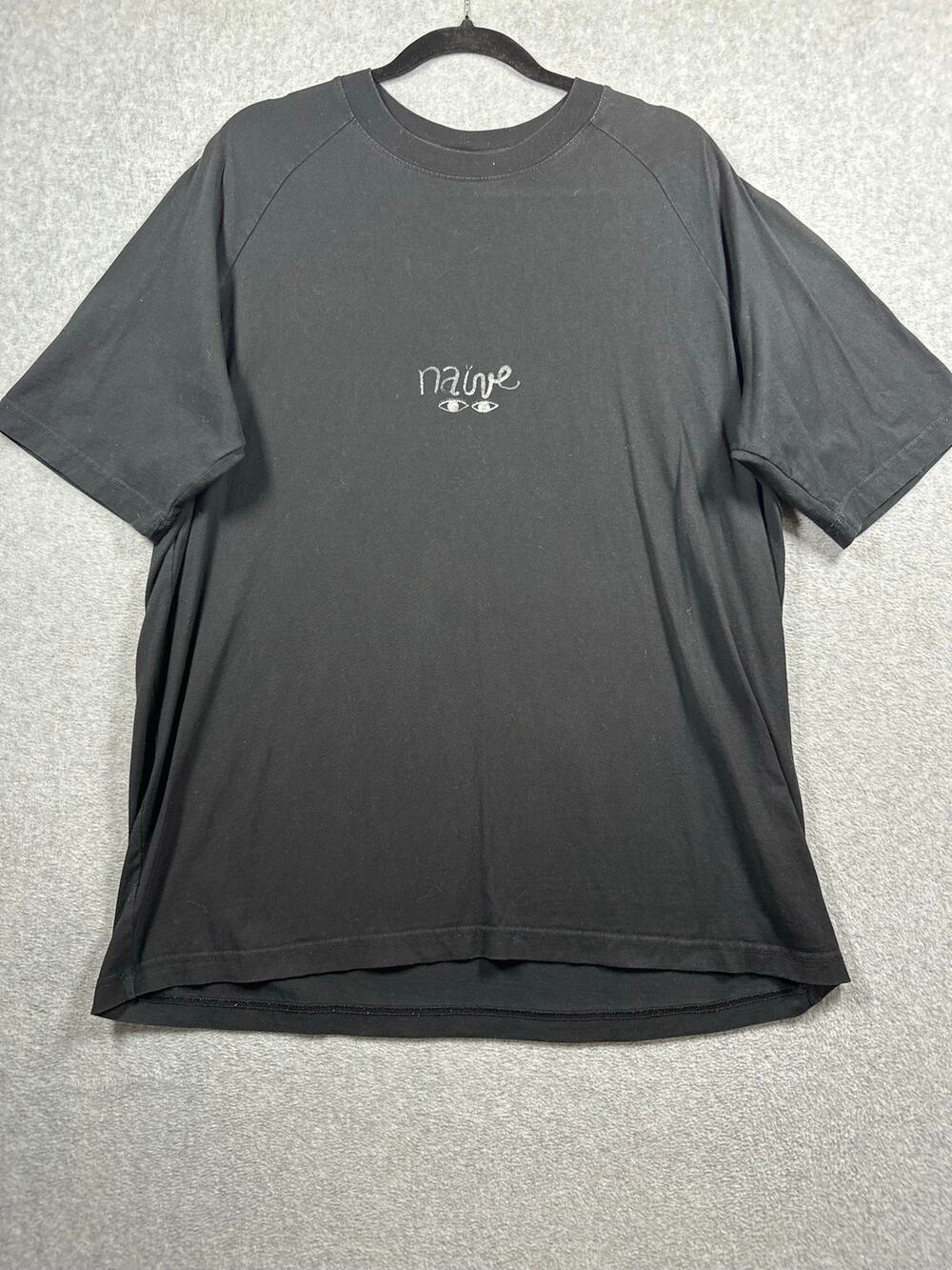 Song for the Mute 21.1 Naïve Graphic T-Shirt Men's EU 48 M/L Black SS21 EUC